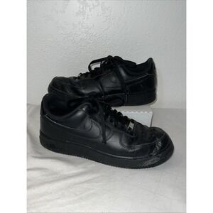 Nike Air Force 1 '07 Low Top Mens Triple Black CW2288-002 Shoes Size 12 2022